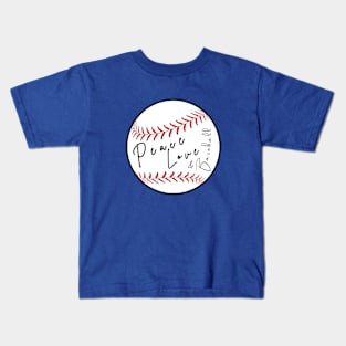 PLB signed baseball Kids T-Shirt